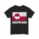 Greenland Flag T-Shirt, Grunge Country Flag Greenland Women Men T-Shirt