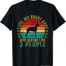 I Like My Great Dane And Maybe Like 3 People Funny Retro T-Shirt I Like My Great Dane And Maybe Like 3 People Funny Retro T-Shirt