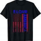I love america shirt funny usa flag shirt T-Shirt I love america shirt funny usa flag shirt T-Shirt