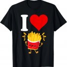 I Love French Fries Kawaii Fry Lover Kids Girls Boys T-Shirt