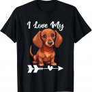 I Love My Dachshund - Wiener Dog Trainer Breeder Pet Owner T-Shirt I Love My Dachshund - Wiener Dog Trainer Breeder Pet Owner T-Shirt