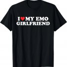 I Love My Emo Girlfriend GF BF I Red Heart Eboy Egirl Funny T-Shirt I Love My Emo Girlfriend GF BF I Red Heart Eboy Egirl Funny T-Shirt