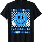 I Wear Blue For Diabetes Awareness Month Shirt T1D Type 1 T-Shirt