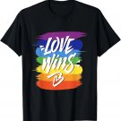 Love Wins T Shirt Lesbian Gay Pride Rainbow Pride LGBT Shirt T-Shirt