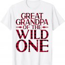 Mens Great Grandpa of the Wild One Buffalo Plaid Lumberjack T-Shirt Mens Great Grandpa of the Wild One Buffalo Plaid Lumberjack T-Shirt
