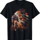 Native American Indian Headdress Graphic Tees Men Women T-Shirt Native American Indian Headdress Graphic Tees Men Women T-Shirt