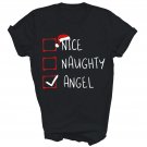 Nice Naughty Angel Christmas List Xmas Santa Unisex Shirt Gift Nice Naughty Angel Christmas List Xmas Santa Unisex Shirt Gift