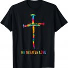 No Greater Love Tie Dye Christian Jesus Nail Cross Easter T-Shirt