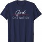 One Nation Under God, American Christian Patriotic USA T-Shirt
