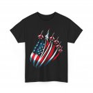 Patriotic USA Flag Fighter Jets 4th of July Shirt