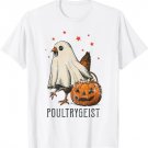 Poultrygeist Funny Halloween Chicken Ghost Costume Pumpkin T-Shirt