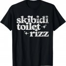 Skibidi Toilet Rizz Funny Meme T-Shirt