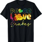 Snake Serpent Girl Peace Love Snakes T-Shirt