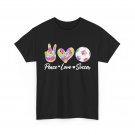 Soccer Tie Dye Shirt, Peace Love Soccer Sports Lovers Women Men Shirt