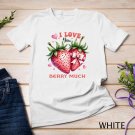 Sweetheart Strawberries A Berry Cute Valentine's Day Design Funny Unisex T-shirt