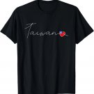TaiwanÂ Simple Love Taiwanese Flag Heart on Taiwan T-Shirt