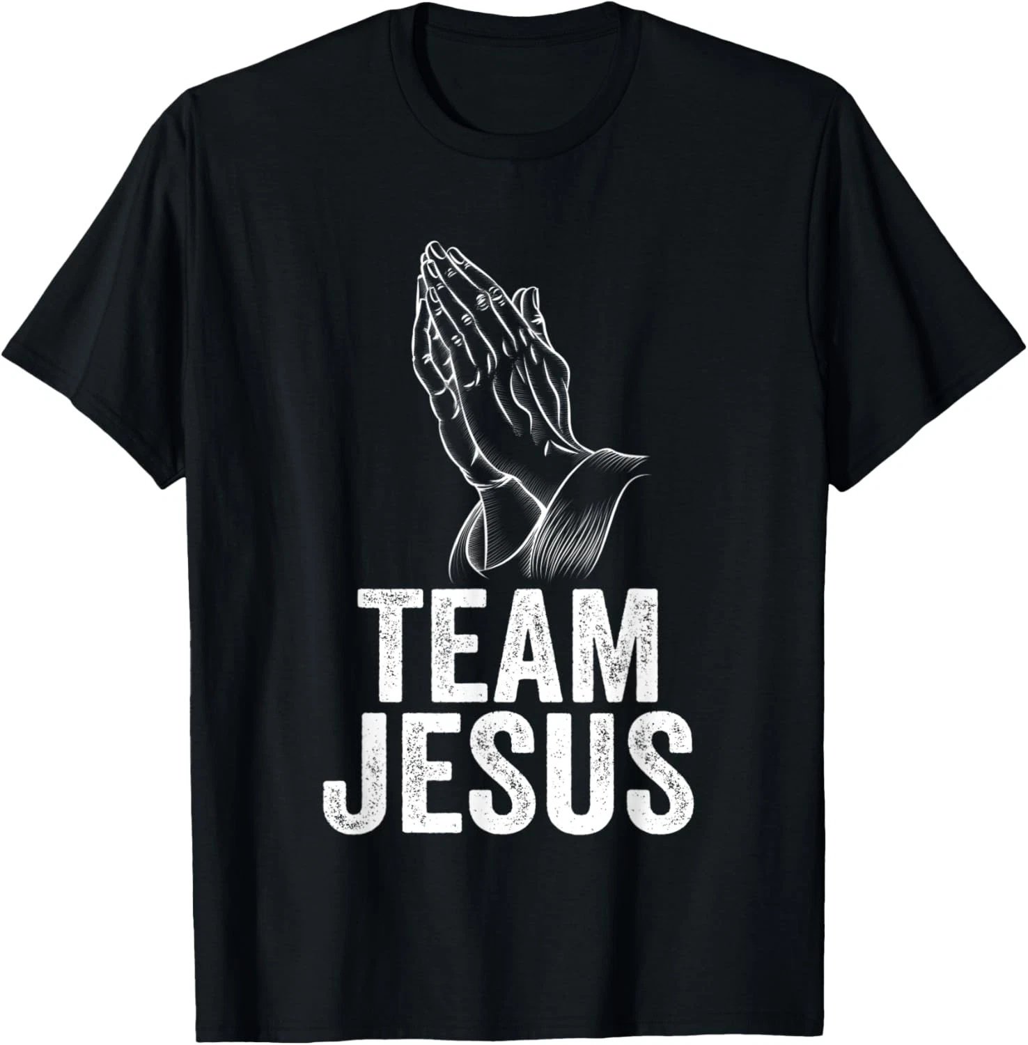Team Jesus _ Praying Hands Christmas Christian T-Shirt