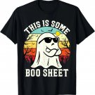 This Is Some Boo Sheet Ghost Retro Halloween Funny Halloween T-Shirt