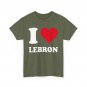 Red Heart I Love Lebron T-Shirt