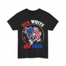 Red White and Bruh 4th of July Fish Fishing Women Men Patriotic T-Shirt