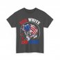 Red White and Bruh 4th of July Fish Fishing Women Men Patriotic T-Shirt
