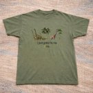 Gildan Men's Green and Khaki T-shirt-1