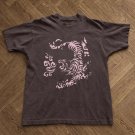Gildan Men's Grey and Brown T-shirt-1