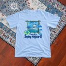 Gildan Women's Blue and White T-shirt