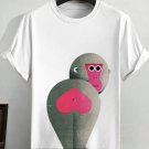 Men's Funny Monkey Geometric Graphic Print T-Shirt