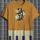 Men's Jazz Piano Key Graphic Print Casual T-Shirt
