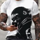 Men's Funny Monkeyface Art Graphic Print T-Shirt