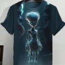 Men's Cyberpunk UFO Art Graphic Print Casual T-Shirt