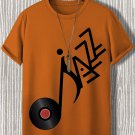 Men's Jazz Records Art Print Casual T-Shirt