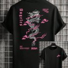 Men's Auspicious Clouds Pattern Dragon Print Casual T-Shirt