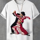 Men's Gentleman Man Dancing With Books Print T-Shirt