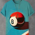 Men's Billiard Graphic Print Casual T-Shirt