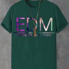 Men's Electronic Dance Music Art Print Cotton Casual T-Shirt