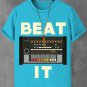 Men's Beat It Vintage Music Art Print Cotton Casual T-Shirt