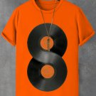 Men's Unlimited Vinyl Record Music Print Cotton Casual T-Shirt