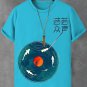 Men's Vinyl Record Player Art Print Cotton Casual T-Shirt
