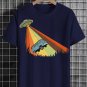 Men's Bus Taken Away By UFO Graphic Print Cotton Casual T-Shirt