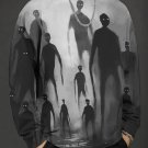 Men's Spooky Crowd Halloween Print Long Sleeve T-Shirt