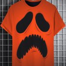 Men's Halloween Grimace Graphic Print T-Shirt