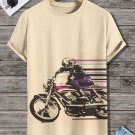 Men's Cool Motorcycle Racer Art Graphic Print T-Shirt