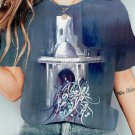 Women's Retro Calligraphy Art Totem Pattern Palace Art Print Casual T-Shirt