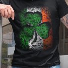 Men's Saint Patrick's Day Clover Irish Flag Print Vintage T-Shirt