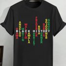 Men's Black History Month Inspiring Art Print Cotton Casual T-Shirt