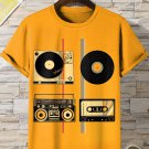 Men's Retro Nostalgic Record Music Art Print T-Shirt