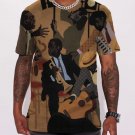 Men's Vintage Music Concert Jazz Art Painting Printed T-Shirt