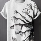 Men's Halloween Gothic Horrible Devil's Claw Art Print Casual T-Shirt